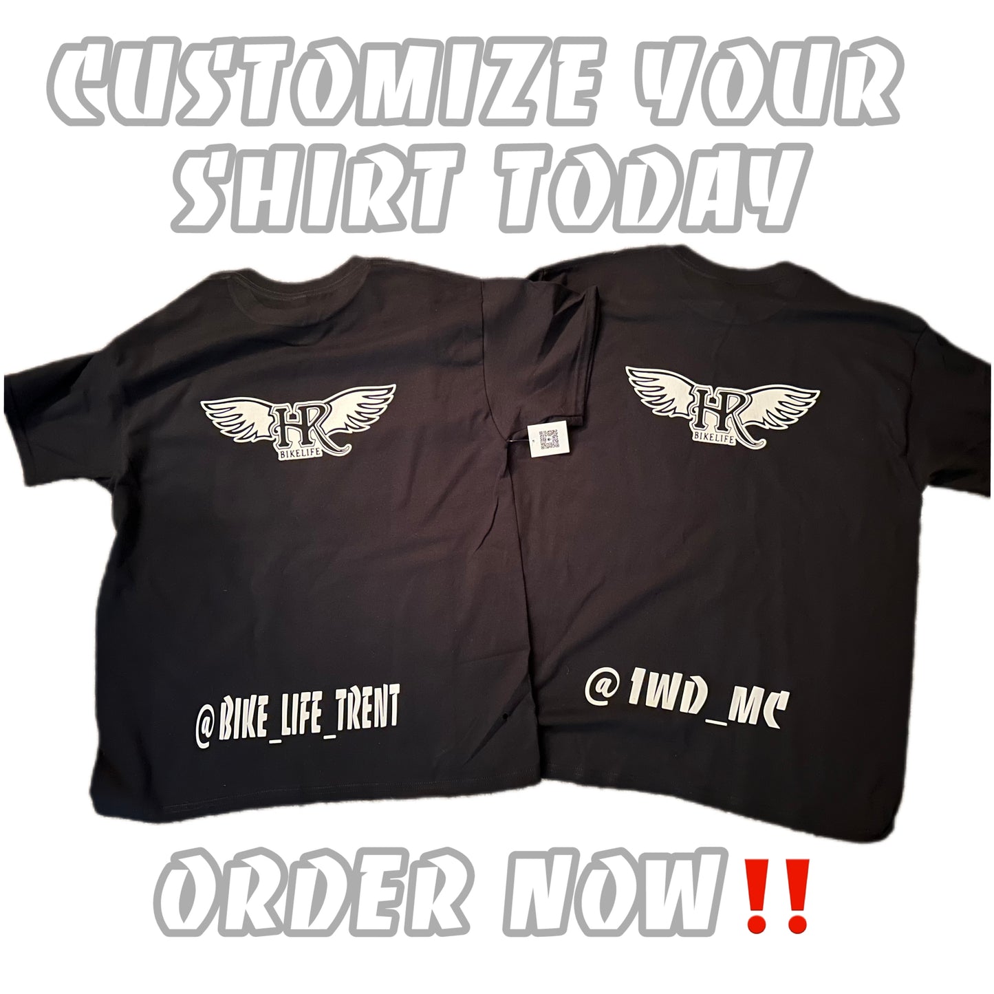 Custom HRBL T-Shirt with Instagram on back