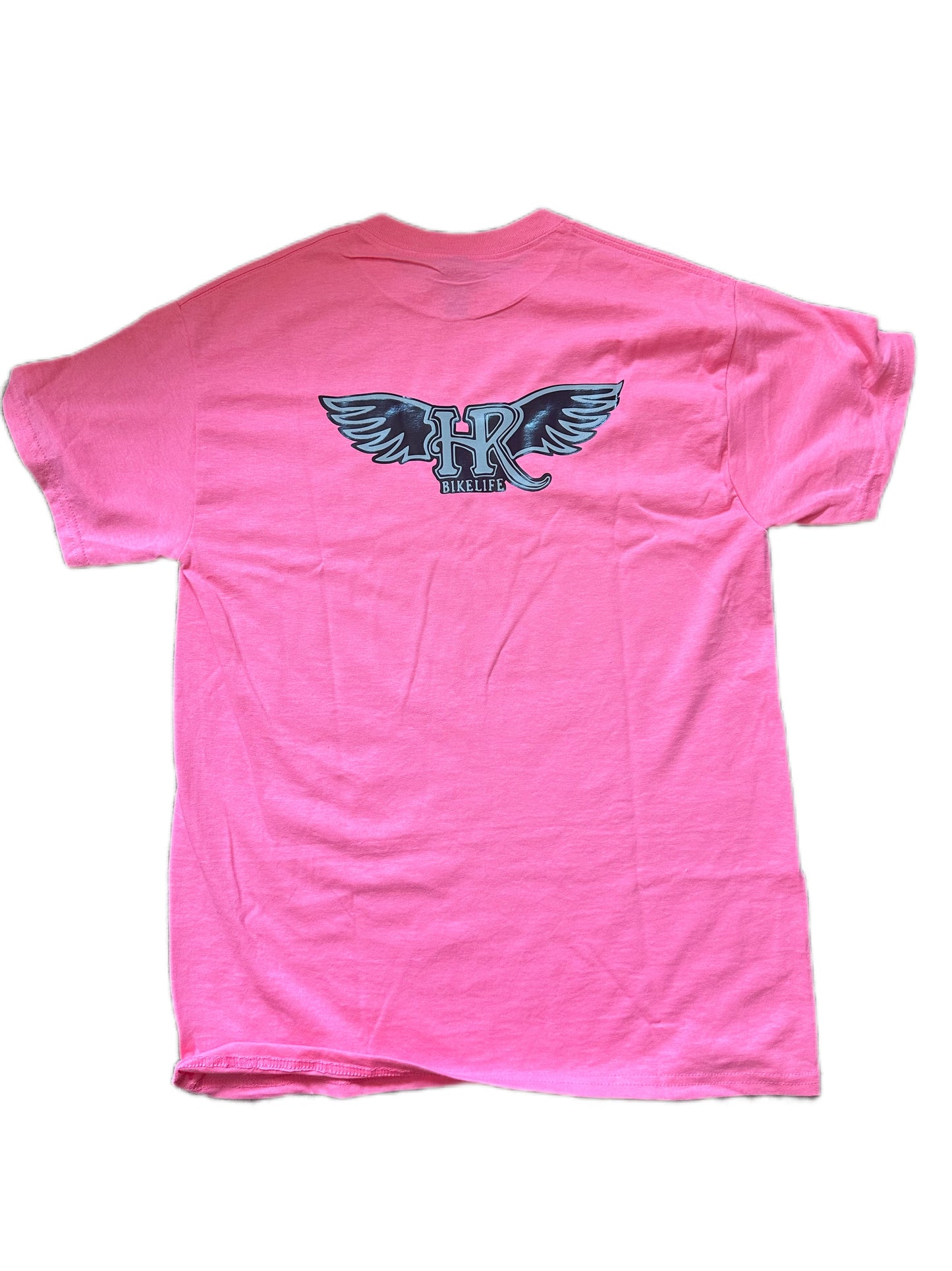 Pink Reflective “flame logo” Tshirt