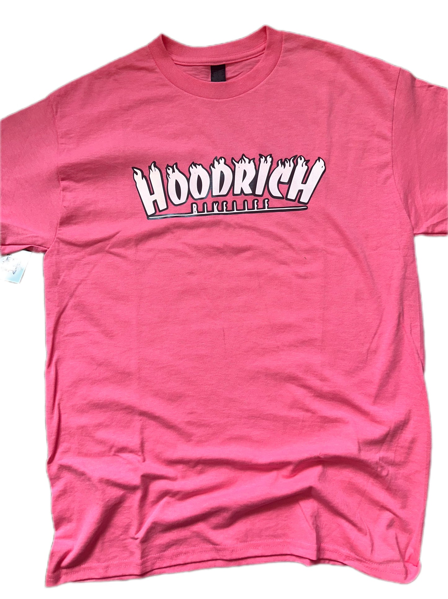 Pink Reflective “flame logo” Tshirt